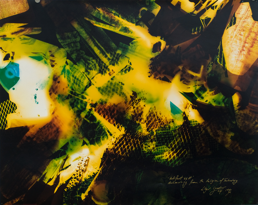 Colour Photogram - Artifact 44# - 400 X 500 - from Archeology from the Religion of Technology 1994 - Lloyd Godman