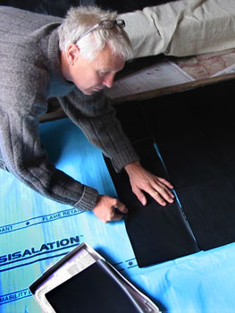 Lloyd Godman working on Carbon Obscura - March 2007