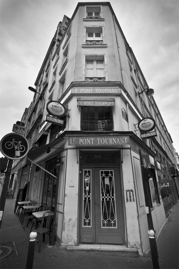 Le Pont Tournant, Corner of Quai de Jemmapes, Rue Bichat, Paris, France, lloyd godman