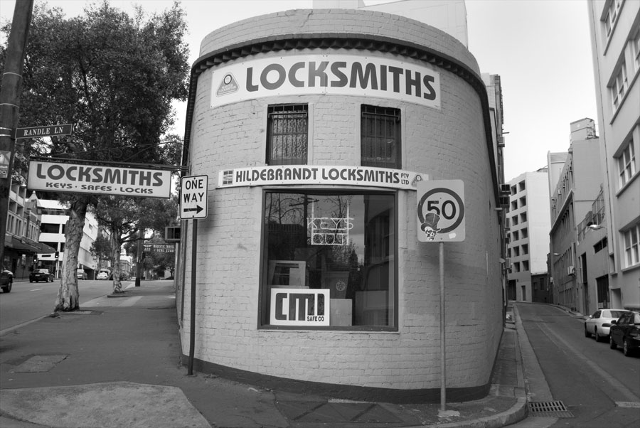 Hilderbrandt Locksmiths, Elizabeth St, Randle Lane, Sydney, Australia, Lloyd Godman