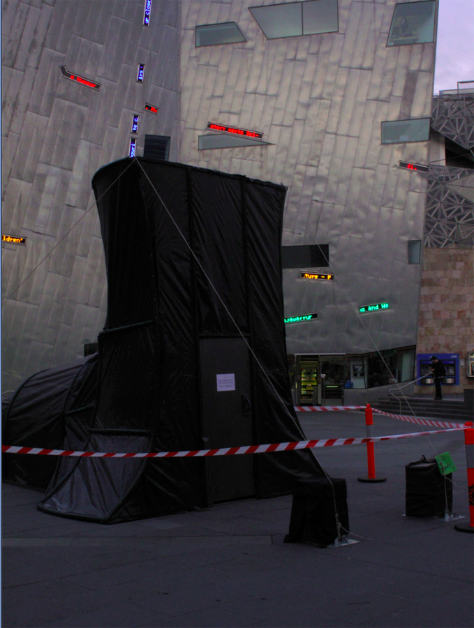 Carbon Obscura - Federation Square - Green Expectations, lloyd godman