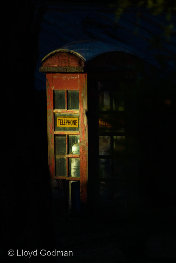 old Telephone Phone box Victoria Australia